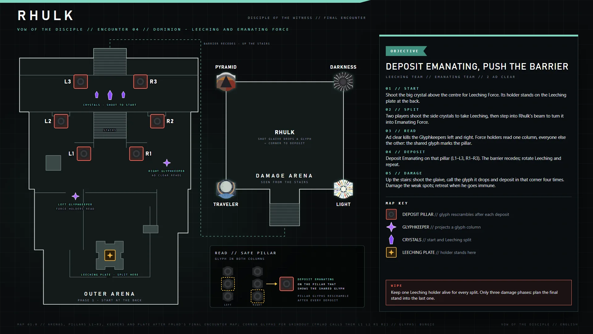 Vow of the Disciple — Rhulk, Disciple of the Witness encounter map